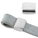 DQ Metall Schieber für flach 10mm Leder / band Antik silber